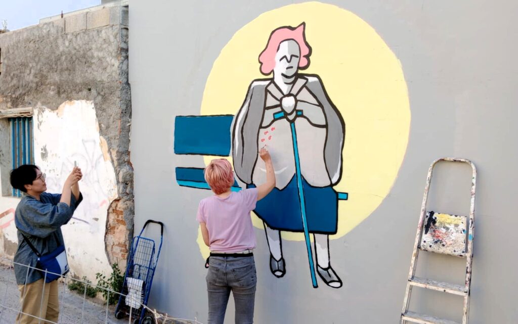 tina mamczur mäm yesmaem mural lakkos paint