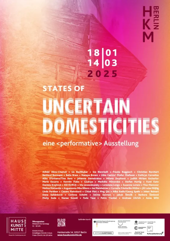 Plakat "states of uncertain domesticities"